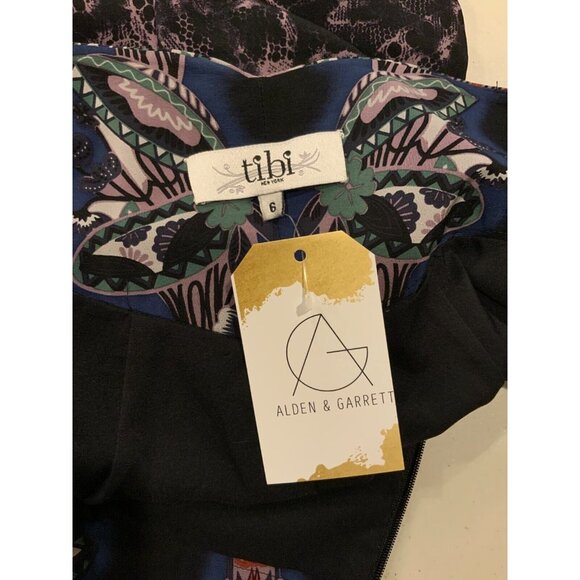 Tibi 100% Silk Multicolor Floral Print Mini Skirt, Size 6 - Picture 6 of 6